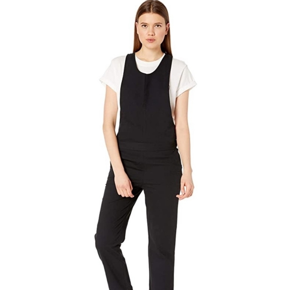 Hurley Black Ribbed Razor Back Overalls W/ Adjustable Waist Women's Size M